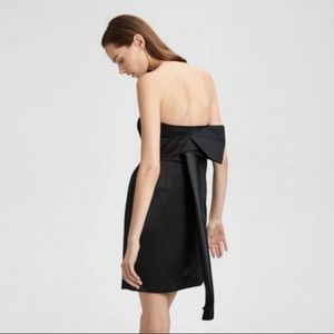 Theory Woman Tieback satin corset mini cocktail dress. Size 4 NWT